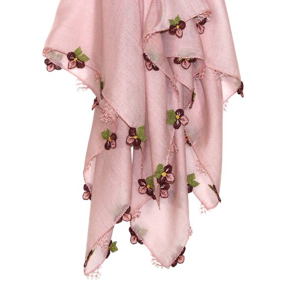 Tulbent Scarf Handmade Crochet Detailing NWOT - Picture 10 of 11